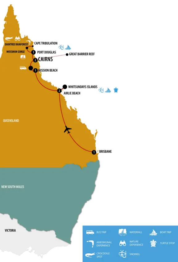 9 Days Brisbane tour