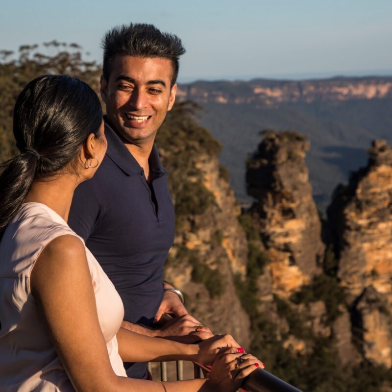 The iconic Three Sisters of the Blue Mountains