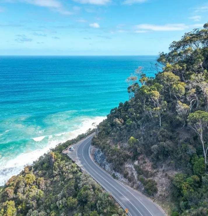 Cycle Part of the Great Ocean Road on a Mountain Bike