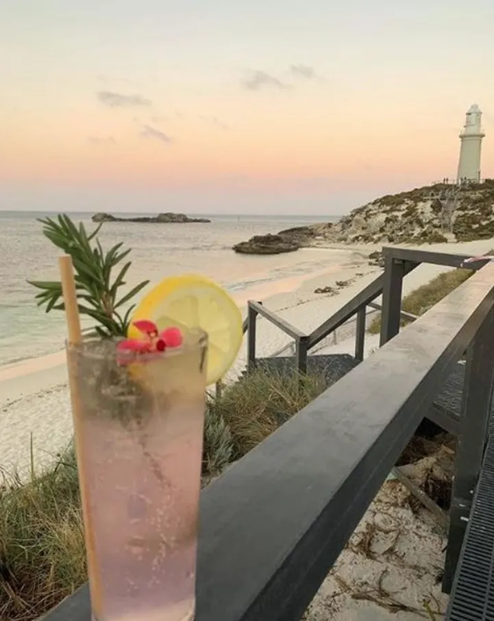 Enjoy cocktails by the water