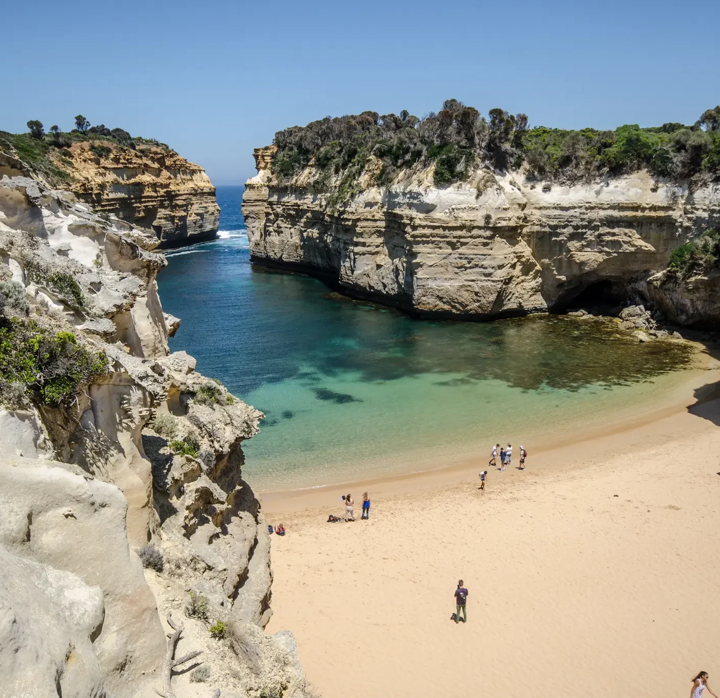 One can go swimming at Loch Ard Gorge