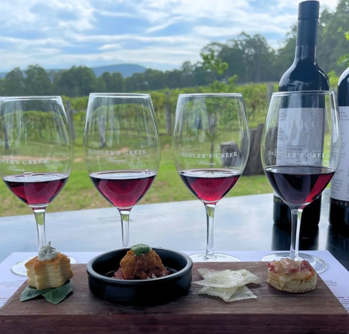 Signpost to wineries