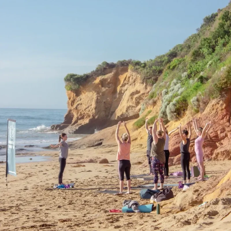 Take a Yoga Class on the Beach at Great Ocean Road
