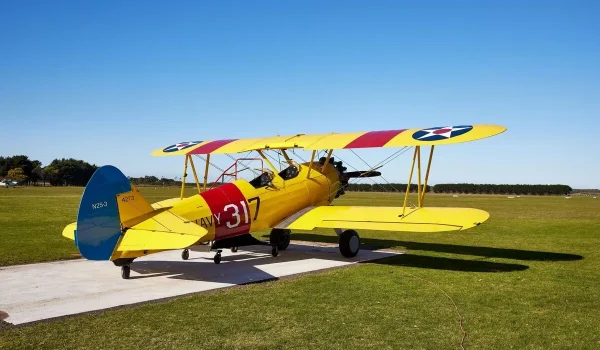 Flying in a WWII open cockpit biplane