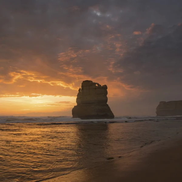 great ocean road sunset
